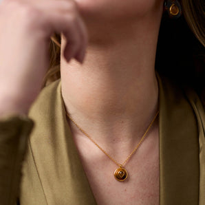 Carnaby Delicate Necklace in Palmetto Green