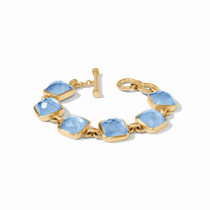 Catalina Stone Bracelet in Chalcedony Blue