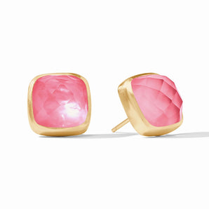 Catalina Stud Earring in Peony Pink