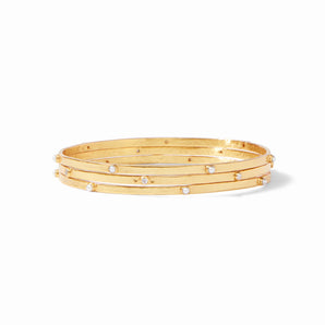 Crescent Bangle Zircon Medium