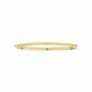 Crescent Stone Bangle in Turquoise
