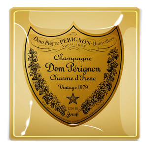 Glass Tray in Vintage Dom Perignon