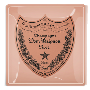 Glass Tray in Vintage Dom Perignon Rose