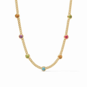 Dolce Delicate Station Necklace in Multi Color