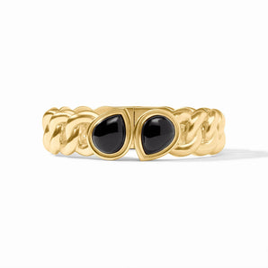 Dolce Hinge Bangle in Obsidian Black