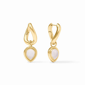 Dolce Hoop&Charm Earring in Clear Crystal