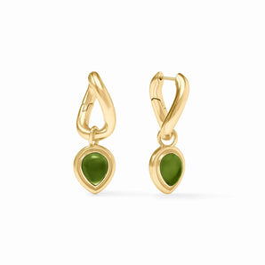 Dolce Hoop&Charm Earring in Palmetto Green
