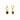Dolce Hoop&Charm Earring in Obsidian Black