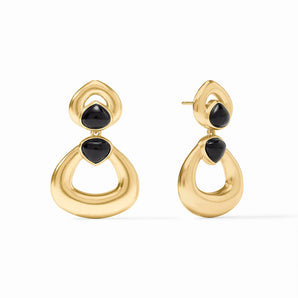 Dolce Statement Earring in Obsidian Black