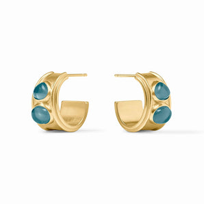 Dolce Stone Hoop in Montana Blue/Small