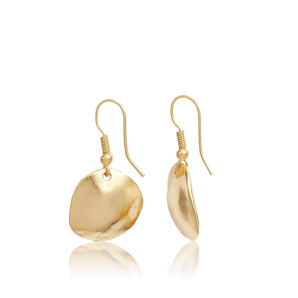 Hammered Shell Drop Earring