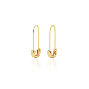 Safety Pin Hoop Earrings