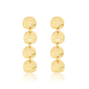 Linear Coin Drop Earring