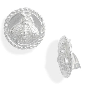Bee Clip On Earring