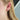 Tall Crystal Bar Huggie Hoop Earring
