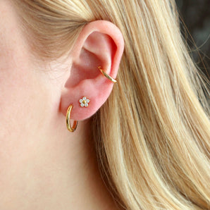 Sunny Side Hoop Earring