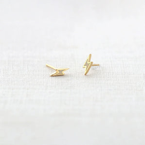 Opal Lightning Bolt Stud