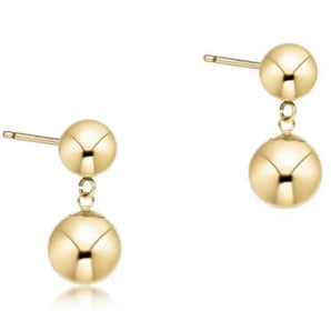 Classic 10mm Ball Drop Stud in Gold