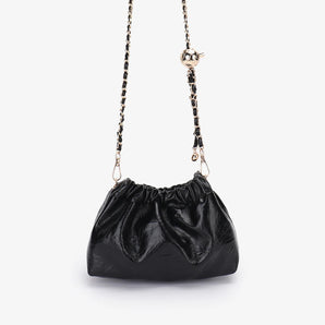 Effie Mini Scrunch Bag in Black