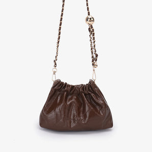 Effie Mini Scrunch Bag in Espresso