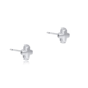 Sterling Silver Small Cross Stud