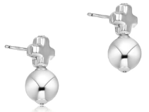 Sterling Silver Cross Stud