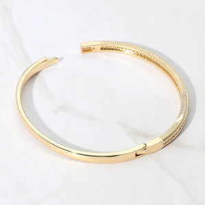 18k Gold Dipped Rhinestone Bracelet