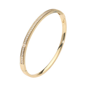 18k Gold Dipped Rhinestone Bracelet