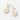 Flower CZ Stone Cluster Dangle Evening Earrings
