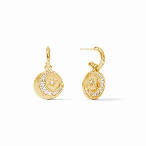 Luna 4-in- 1 Charm Earring Cubic Zirconia