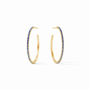 Windsor Hoop Sapphire Blue Medium