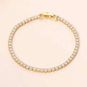18k Gold Dipped Tennis Bracelet