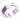 Stainless Steel Enamel H Bracelet in Violet