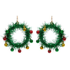 Tinsel Wreath Earrings