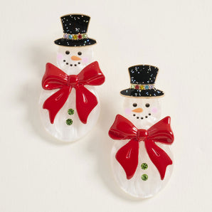 Snowman Earrings