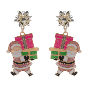 Santa Gift Dangle Earring