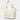 Quilted Puffer Tote in Beige