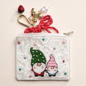 Gnomes Seed Bead Pouch