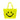 Smile Transparent Tote in Yellow