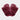Faux Fur Mitten in Burgundy