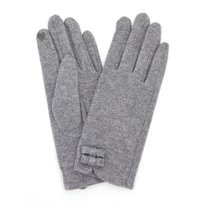 Bow Smart Gloves in Charcoal