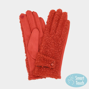 Boucle Smart Glove in Burgundy