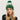 Pine Tree Pom Pom Hat in Green