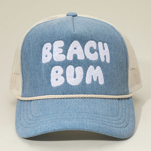 Beach Bum Trucker Hat - Blue