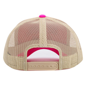 Beach Bum Hat in Neon Pink