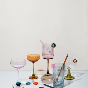 Danny Set/6 Glass Straws