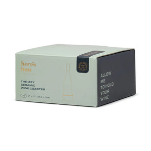 Izzy Wine Coaster in Blue & Green Stripe