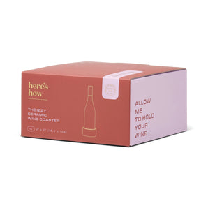 Izzy Wine Coaster in Lilac and Rust