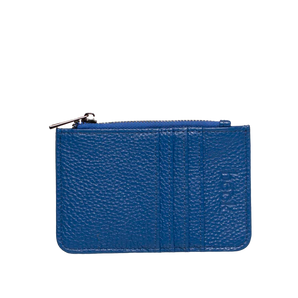 Leather Card / Coin Wallet in Royal Blue