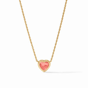 Heart Delicate Necklace in Blush Pink